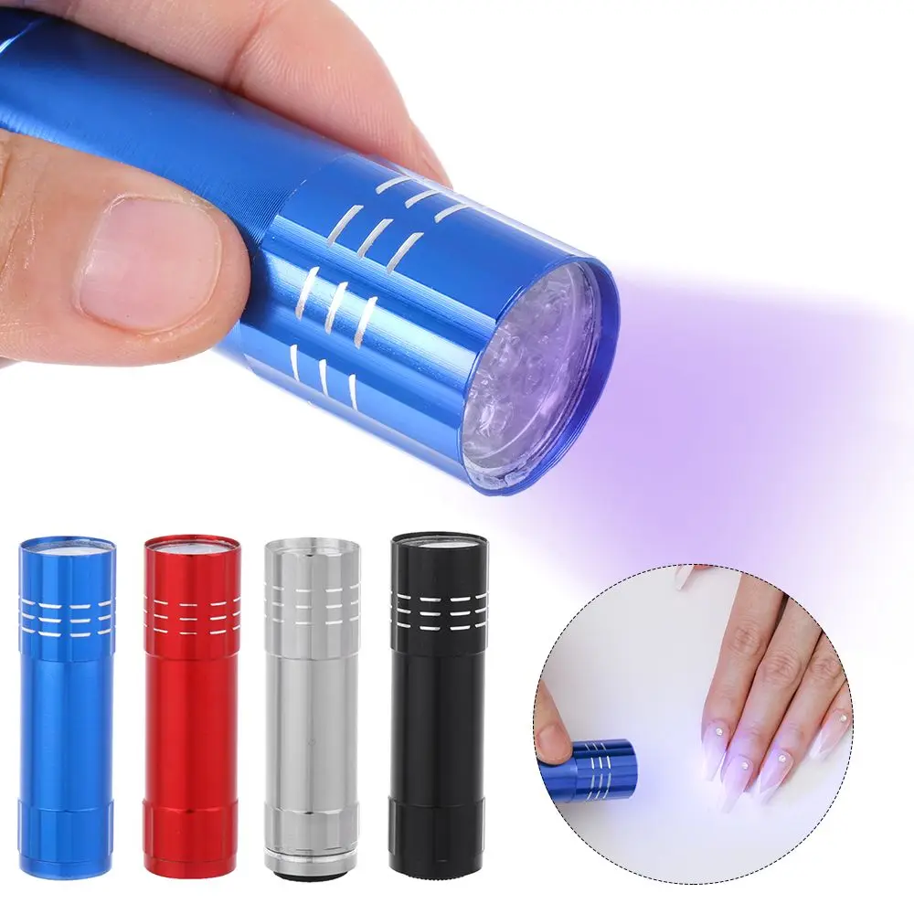 Alloy Auminum UV Lamp Nail Gel Fast Drying Manicure Tool Flashlight Nail Dryer Manicure Flashlight