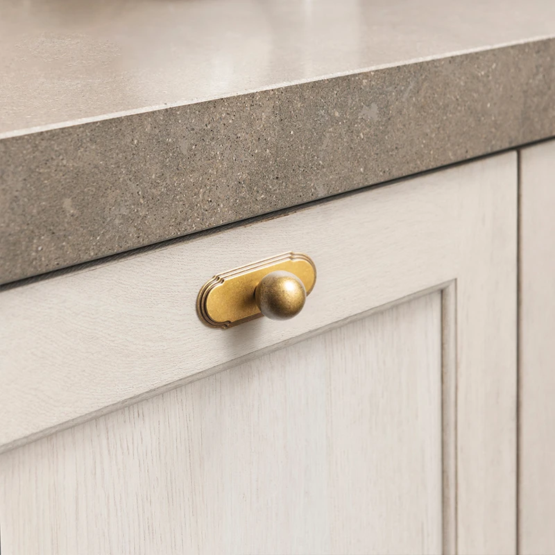 

Goo-Ki Vintage Retro Antique Brass Zinc Alloy Cabinet Handles Striped Decorations Cabinet Pull Drawer Knobs Hardware for Bedroom