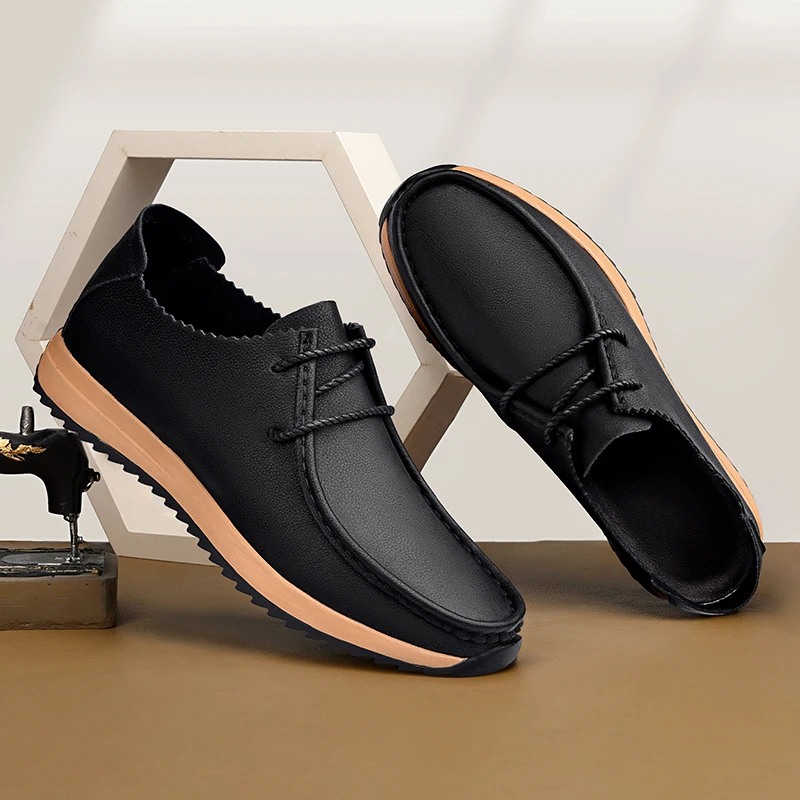 

Новые роскошные мягкие удобные повседневные нескользящие мужские туфли ручной работы на шнуровке, официальная мужская обувь, маленькие и большие кожаные оксфорды, размеры 35-47