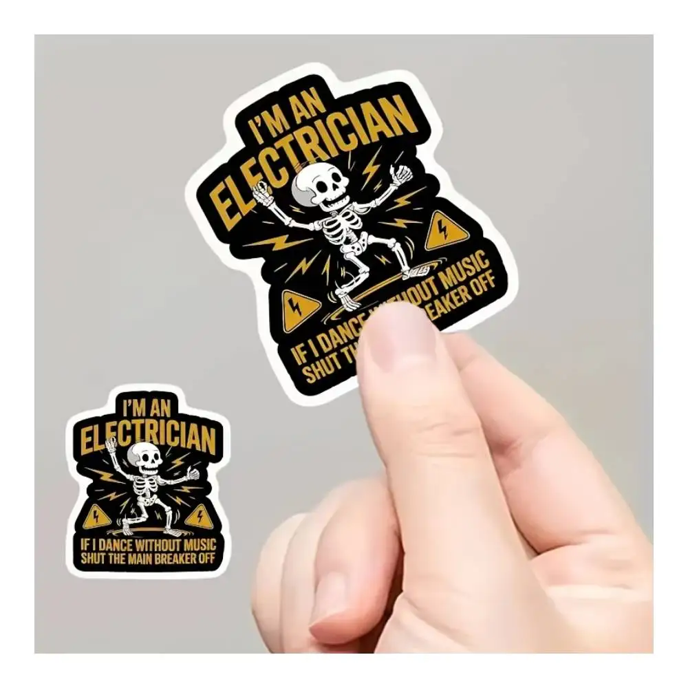 Electrician Quote Sticker Durable Decal For Car Bumper Phone Laptop Fridge Toolbox Luggage
