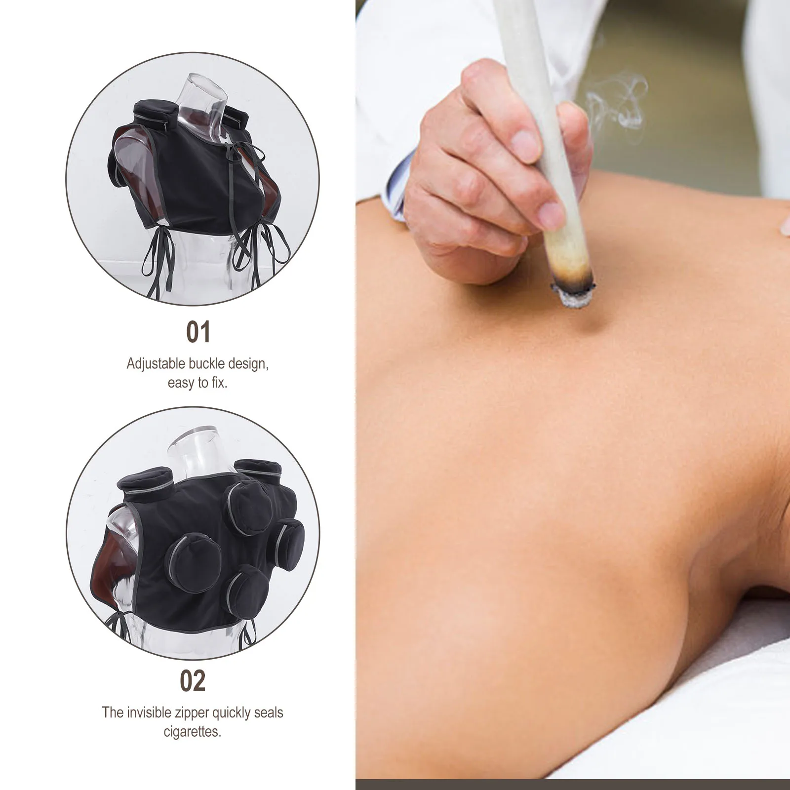 

s Moxibustion Box Cloth Cover High Quality Durable Lightweight Temperature Resistant Safe Easy Carry Spa Home Use Essential Moxa
