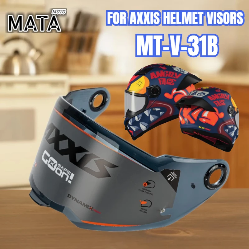 

HOT Suitable for AXXIS Helmet Lens MT-V-31B Original Sun Visor AXXIS FENIX Original Replacement Helmet Goggles Sun Protection