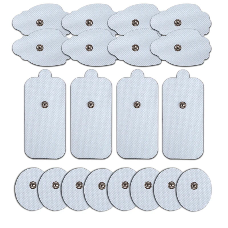 Universal Reusable 3.5mm Snap-on TENS Electrode Pads Muscle Stimulator Conductive Patches for Pain Relief And Therapy