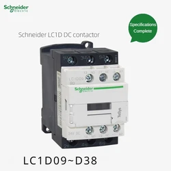 Schneider Electric Lc1d09/12/18/25/32/38BD/ED/FD/MD DC Contactor Black/White Optional LC1D DC