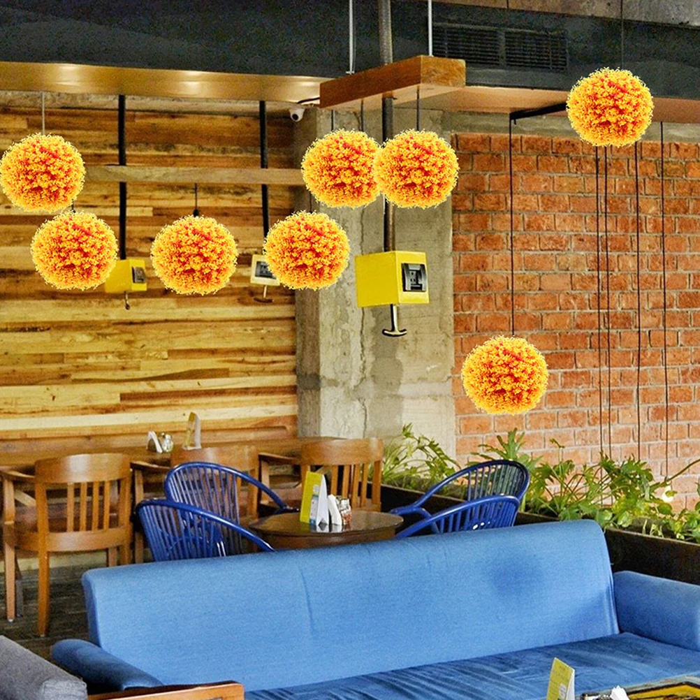 

Artificial Topiary Plant Ball 20Cm Simulated Eucalyptus Leaf Hanging Decor For Home Wedding Party Ceiling Ornament Fake