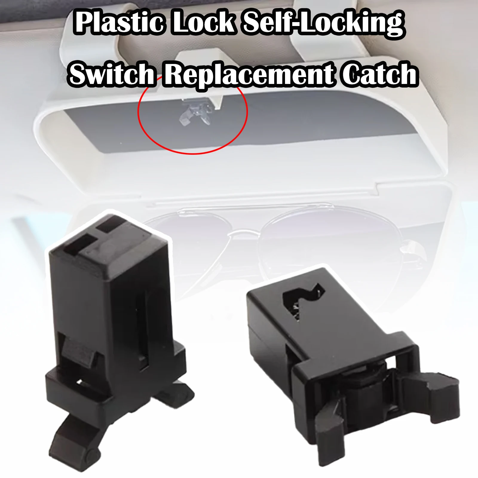 2/5 pcs Trash Can Plastic Lock Self-Locking Switch Replacement Catch Compatible Touch Lid Latch Repair Clip For Audi Q7 A3 A5