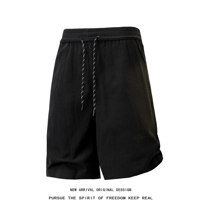 

2026 New Streetwear Black Shorts For Men Loose Football Breathable Summer Shorts Fitness Training Sport Short Pants Size M-5XL