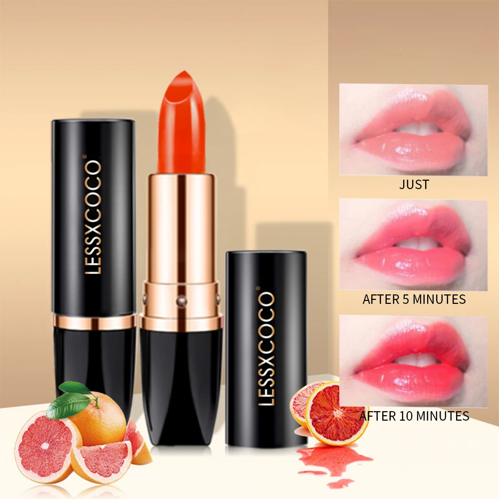 Temperature Color Change Lipstick Waterproof Lasting Non-stick Cup Lazy Lipstick Moisturizing Nourish Lips Care Makeup Cosmetics