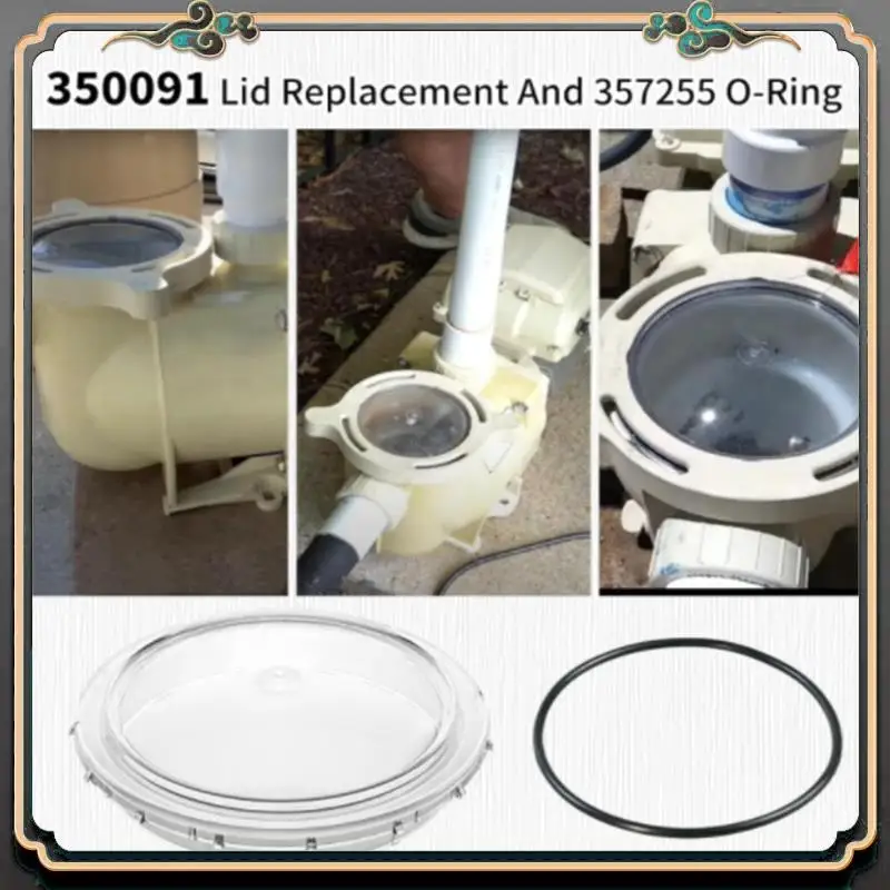

Pool Pump Cover Lid & Cam And Ramp Locking Ring Clamp Kit For Superflo Pentair 350090 Spare Parts