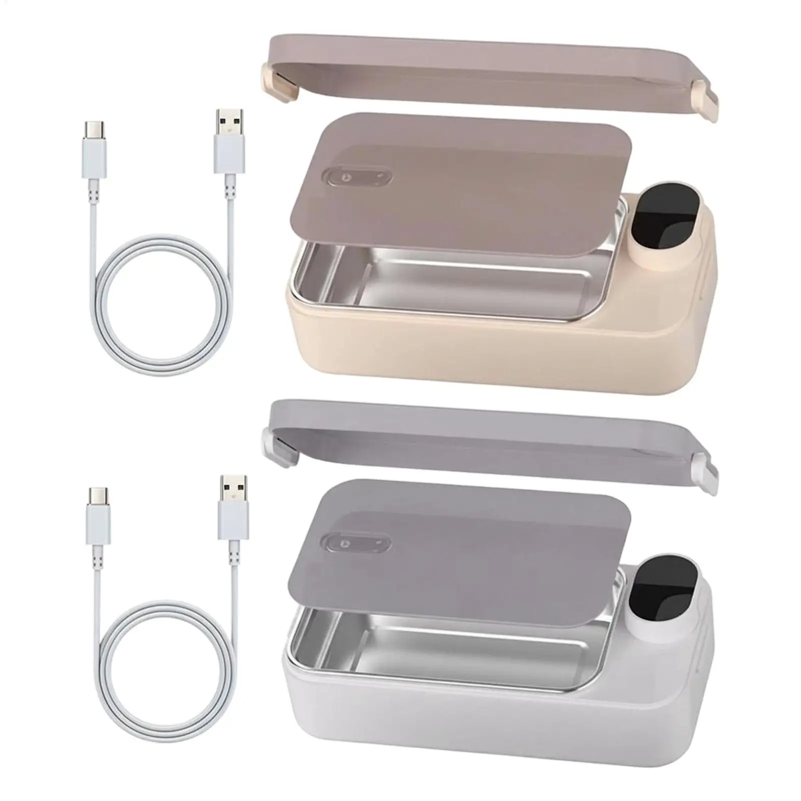 

Electric Lunch Box Rechargeable Portable Food Warmer Electric Lunch Box Food Heater with Stainless Steel Container for Kids Boys