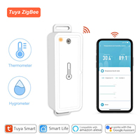 ZigBee Temperature and Humidity Sensor Tuya Smart Life Remote Intelligent Scene Linkage Voice Google Assistant Alexa