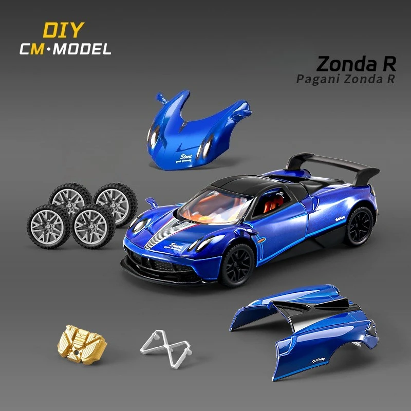 FAI DA TE In Lega 1:43 Pagani AE86 Modello di Auto Staccabile Modificato Auto Giocattolo Per Bambini Ragazzo Giocattoli Auto Regalo Di Compleanno Diecast In Miniatura Voiture
