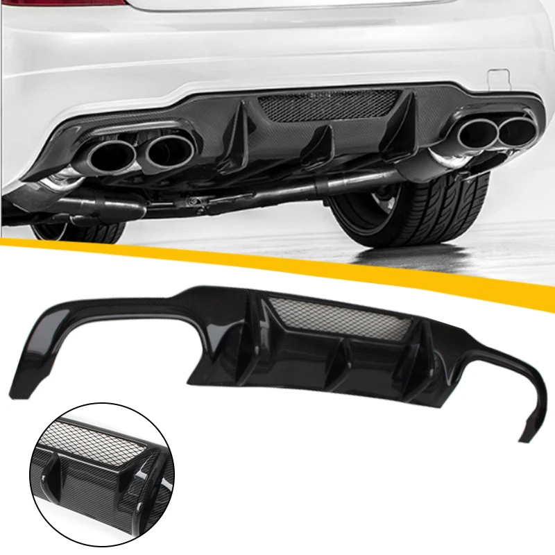 

2023 Hot sale carbon fiber auto parts decoration rear diffuser for benz w204 C180 C200 C260