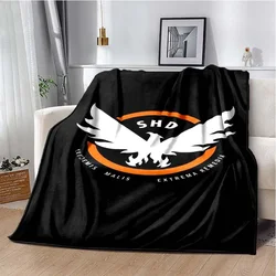 3D The Division 2 Flannel Blanket Gamers Soft Warm Plush Throw Blanket for Bedroom Living Room Sofa Bed Picnic Blanket Boys Gift