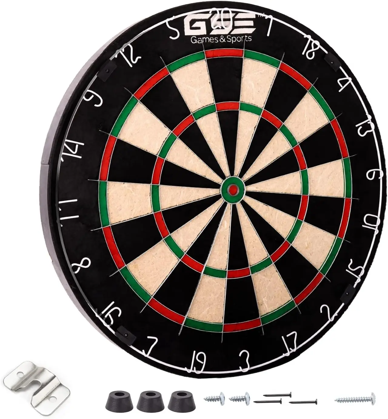 

18" Regulation Size Steel Tip Dartboard Game Set. Excellent Bristle/Sisal, Paper Baseball, Bullseye, Dart Board Game Set for