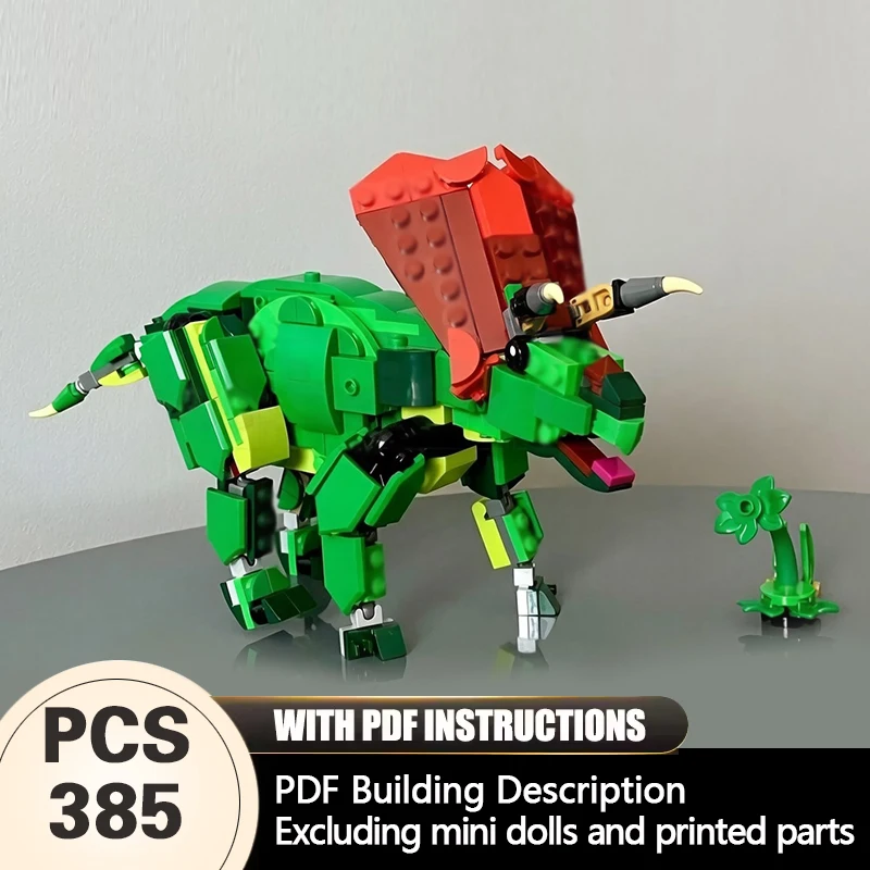

Creators Animal Series Model MOC Building Bricks Torosaurus Modular Technology Gifts Holiday Assemble Children Toys Suit