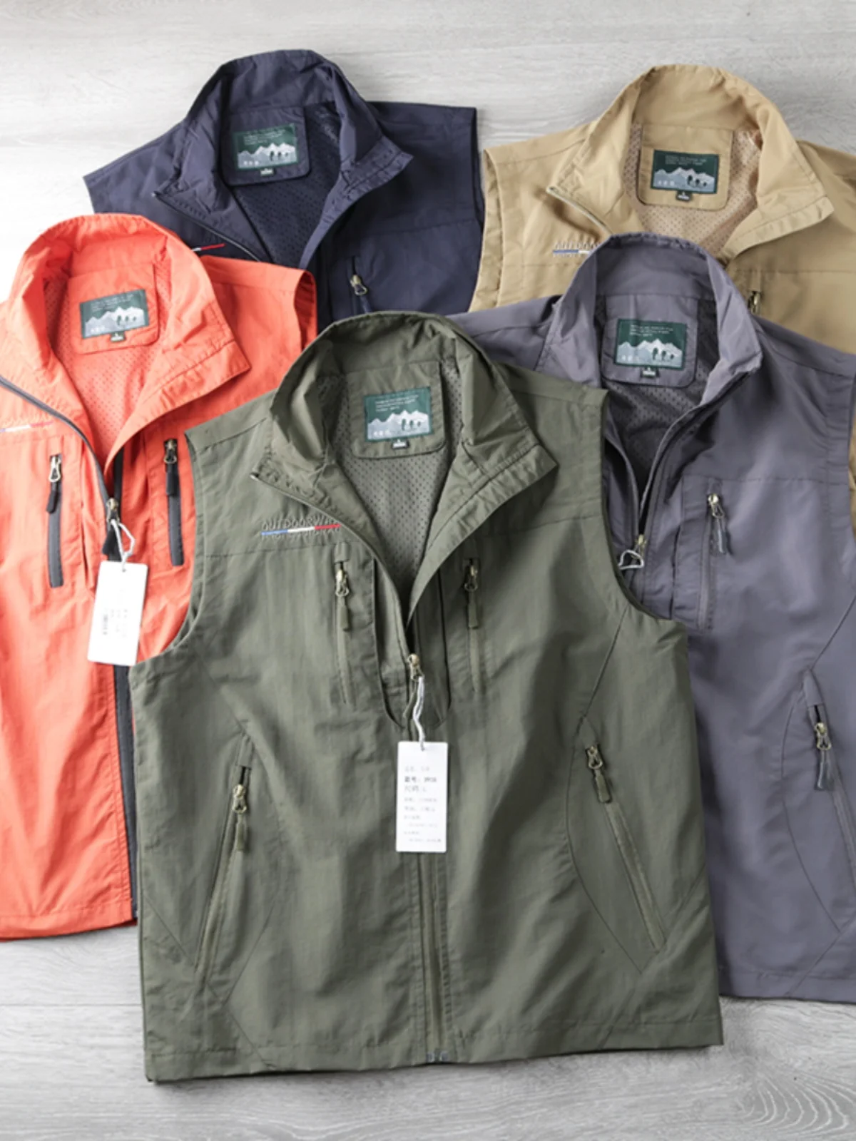 

Водонепроницаемый тканый жилет из нейлоновой ткани, мужской уличный функциональный осенний новый многоэтажный деловой повседневный жилет Faion Ci Youth