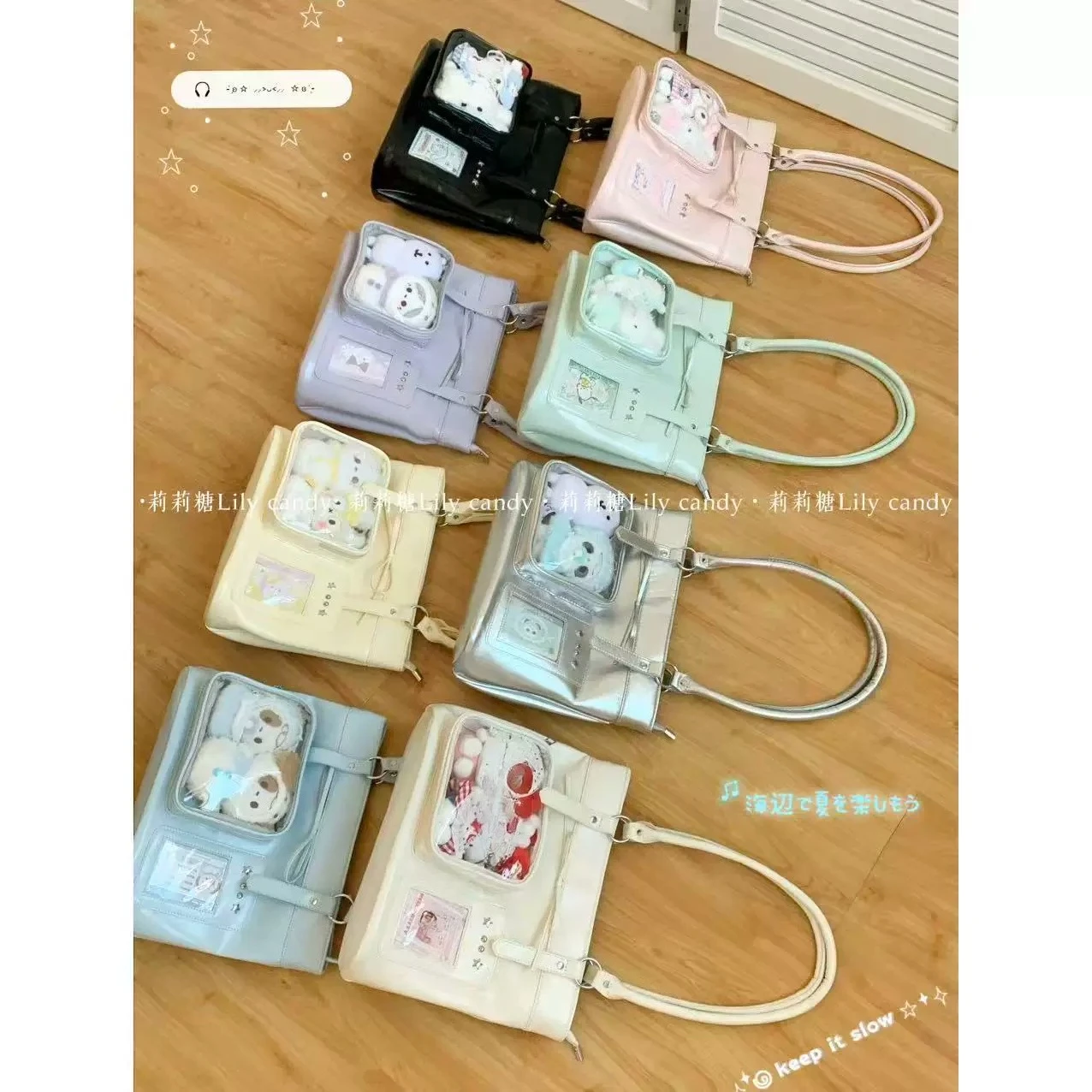 Original Comic-Con Two-dimensional LTA Bag New Cute Versatile Shoulder Messenger Bag Fresh Bow Baby Pain Bags for Women