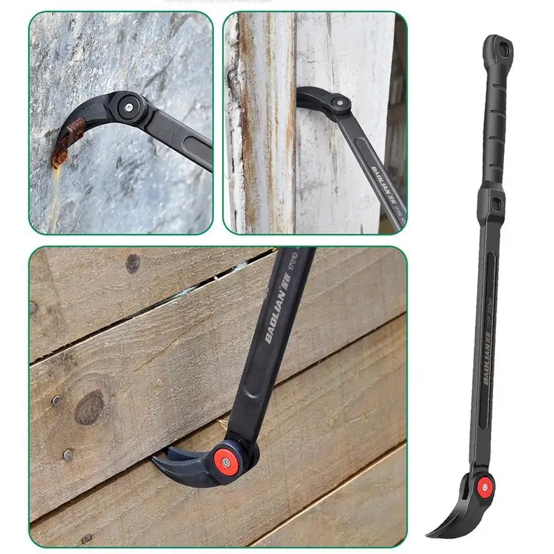 

Rust Proof Car Tire Lever Bar With 180 Degree Rotation Flexible Stainless Steel Pry Bar Crowbar Removal Tools For Maintenance