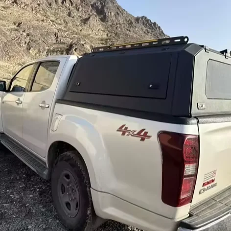 

Dream Garage Camper Hardtop Topper DMAX Canopy With Kitchen Shelf For Canopy Truck Tonneau Cover