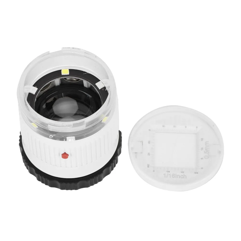 Professional 30X Optics Loupes LED Light Magnifying Glass Magnifier Jewelry