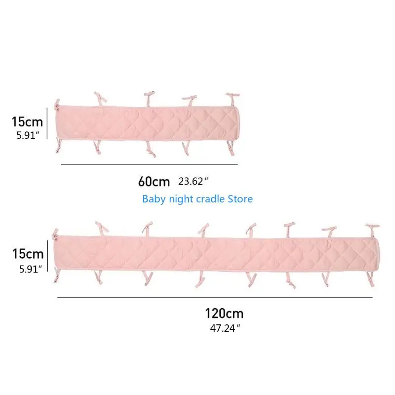 سرير أطفال J2FF، جدار سرير قطني لشريط الحماية، سرير مضاد للتصادمات وخياطة مضادة للعض، حافة ناعمة #5