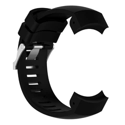 Quick Release Watch Replace Accessories Silicone Band Bracelet Compatible with SUUNTO Core ALU Black Anti-scratch Straps