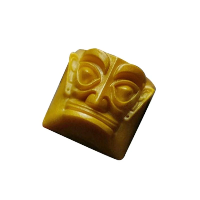 

F68c индивидуальная Sanxingdui Pharaoh Patterm Patter Cakecap для механической клавиатуры желтый для ключа лучший подарок для
