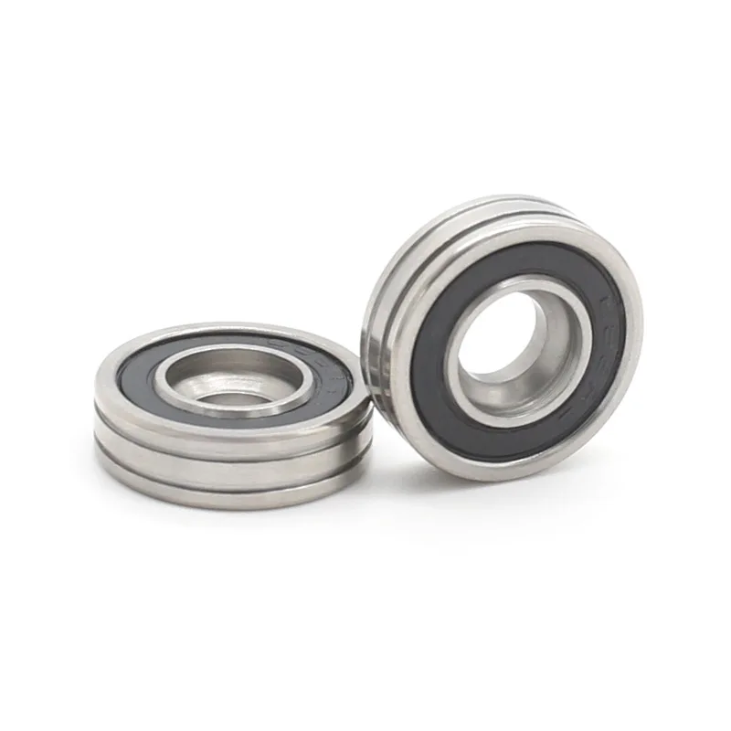 Outer ring double-groove stainless steel non-standard bearing S688RS special-shaped deep groove ball bearing with counterbore