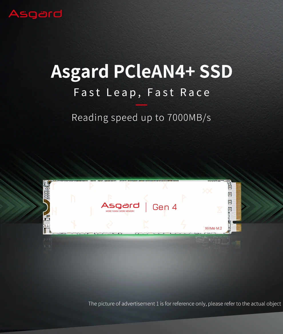 Imagem -03 - Asgard-disco Rígido Interno para Laptop Unidade de Estado Sólido M.2 Ssd Nvme Pcie An4 Mais 1tb 2tb 2280