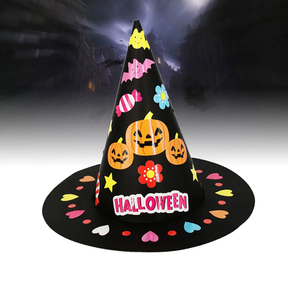 Alasum Hat Set 2pcs Halloween Craft Kit for Kids Boys Girls Party Handmade Accessory