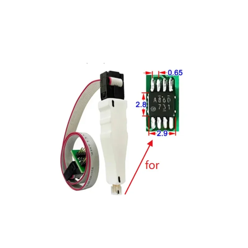 Tssop8 SOIC8 SOP8 Msop8 mini PCB chip burning test fixture probe download programming cable probe