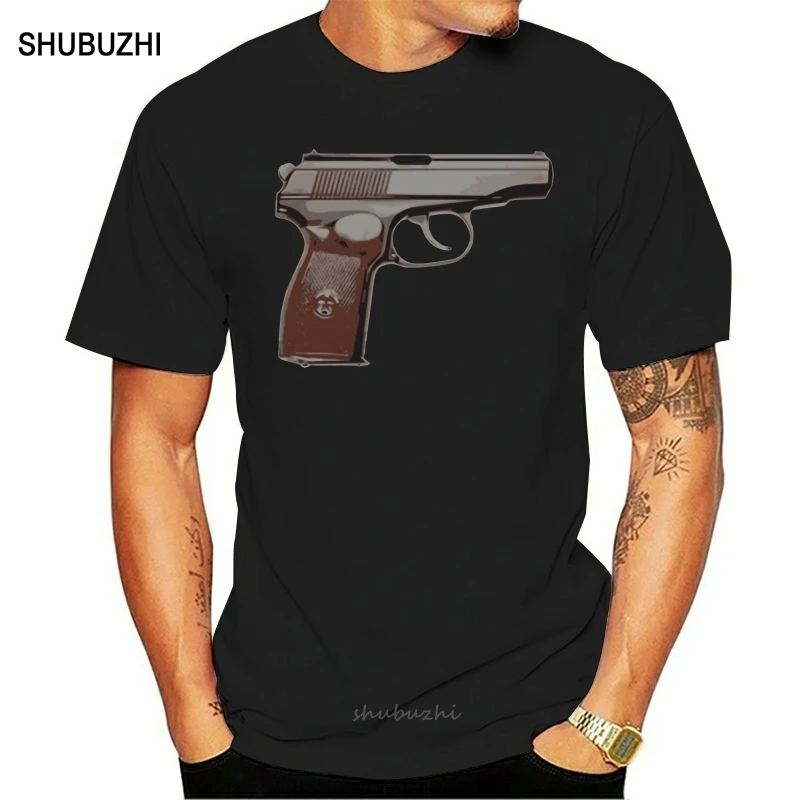 makarov t shirt Print Short Sleeve S-XXXL male Crazy Basic summer Formal shirt