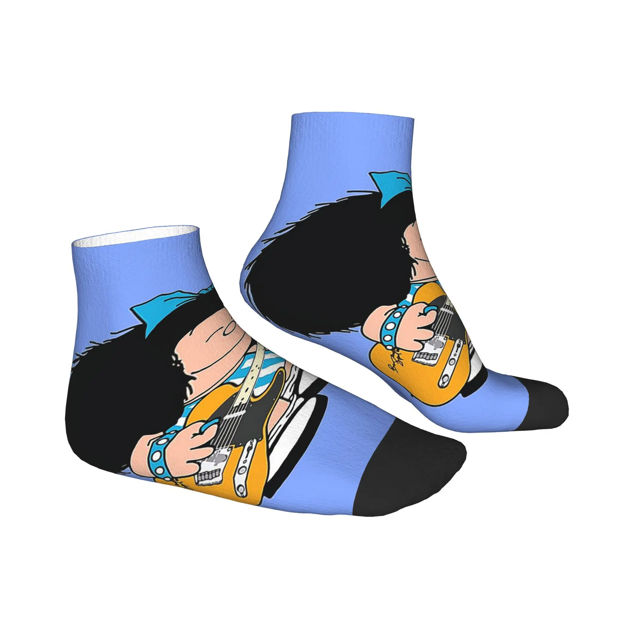 Todas as estações mafalda anime xadrez meias harajuku meias de tripulação de alta qualidade meias engraçadas para presentes das mulheres dos homens