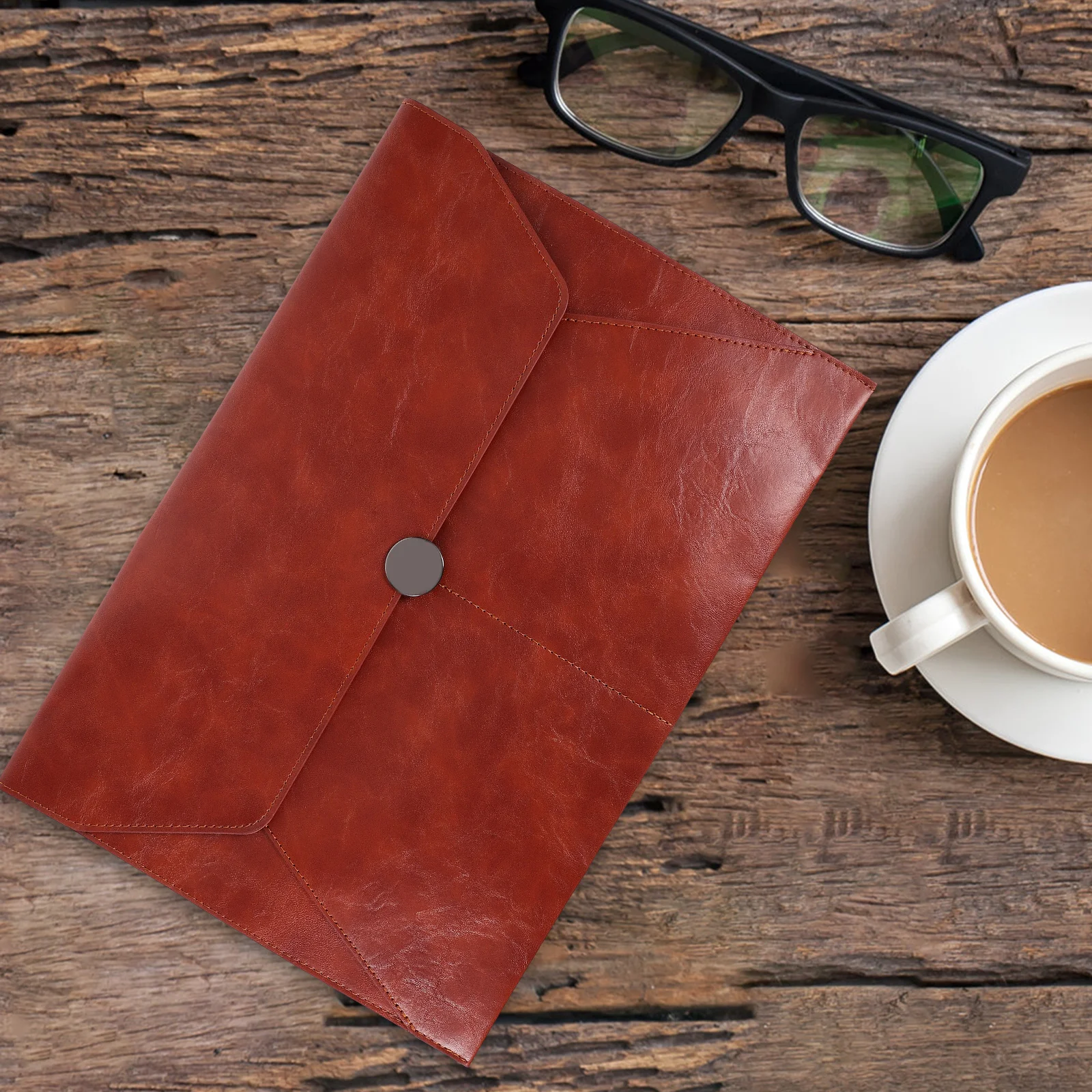 A4 Imitation Large Capacity Storage Bag Travel Portfolio Case Business Envelopes Manager File Folder Pocket Folders