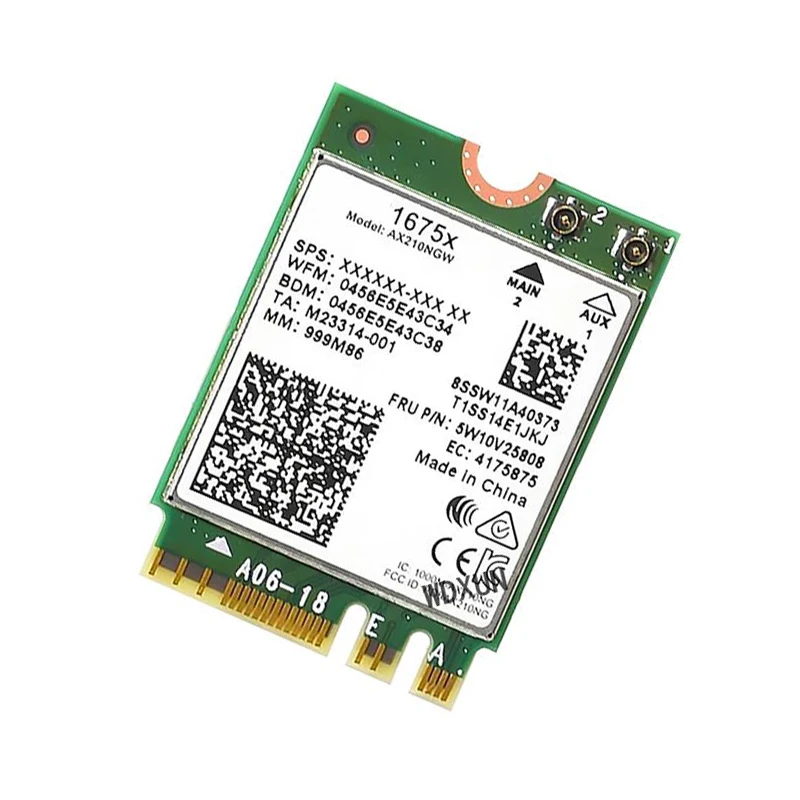 Killer 1675x ac banda dupla 2.4gbps wi-fi 6e sem fio ax210 wifi cartão ax210ngw 802.11ax bluetooth 5.2 portátil para windows 10