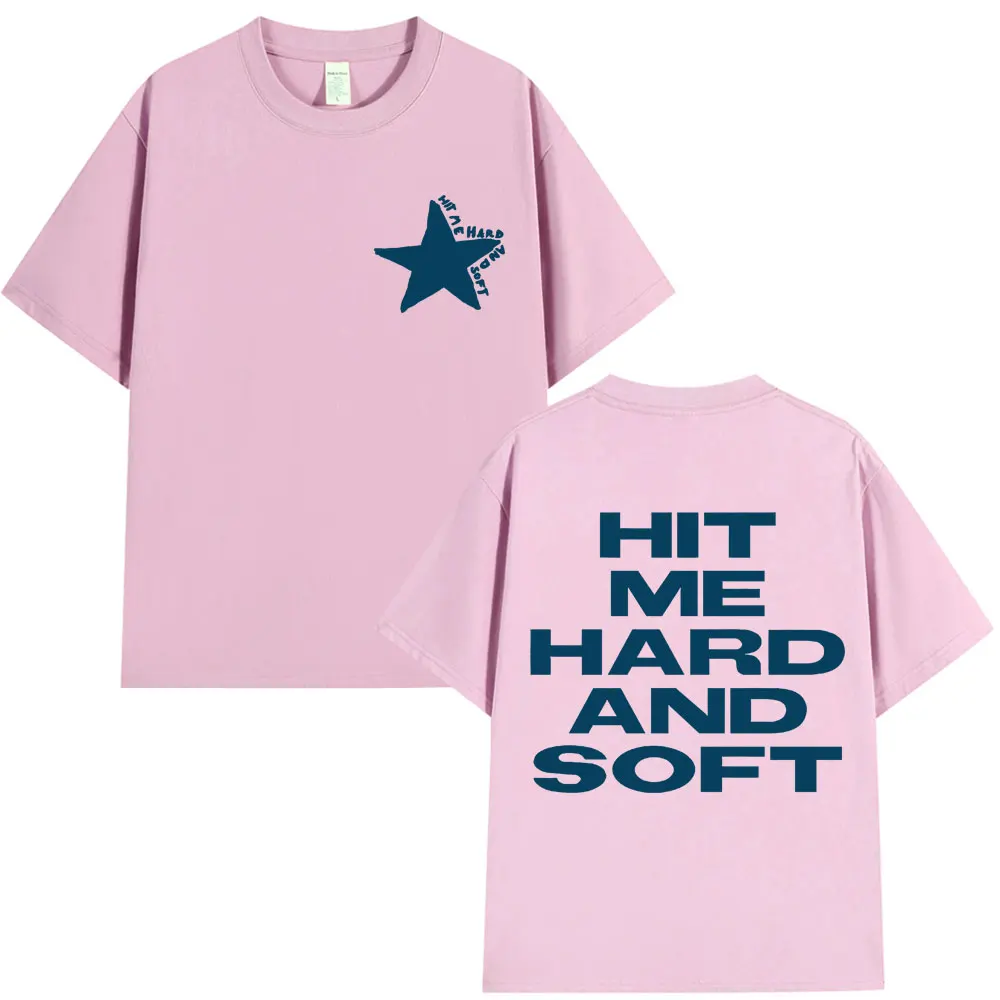 Hit Me Hard and Soft 2025 Tour T-Shirts Fashion Harajuku Hip Hop Men Women Short Sleeve Oversized Cotton Summer T Shirts Gifts