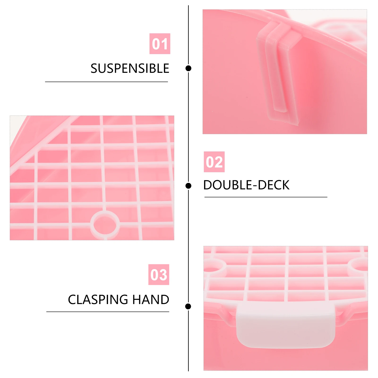 

Bunny Litter Box Plastic Compact Anti-Leak Toilet for Rabbit Guinea Pig Hamster Small Pet Training Boxes for Rabbits