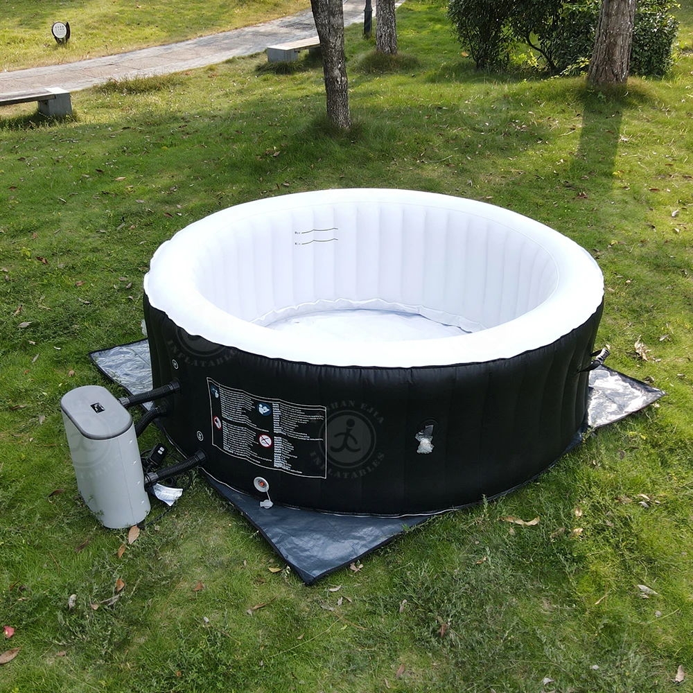 For Inflatable Hot Tubs 6 Person Round Shape Outdoor Sauna Massage 4 Person Garden Leisure Spa Hot Tub Inflatable m