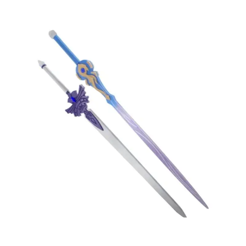 Hot Game Genshin Impact Keqing Cosplay Props Cold Blade Sword Cosplay Samurai Ninja Katana Prop Toy
