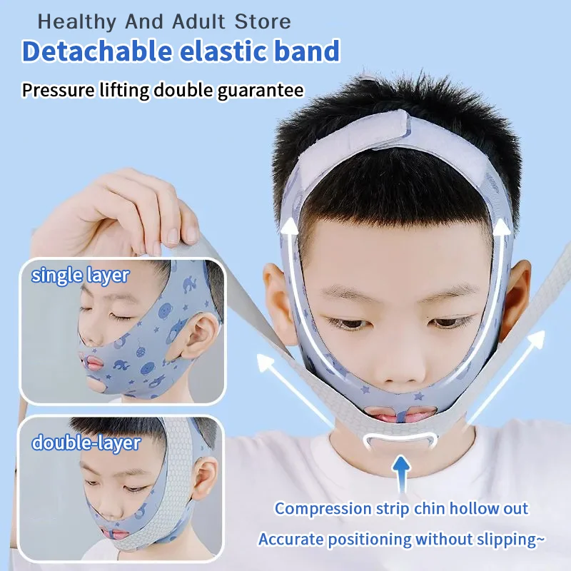 

【HBA15】Open Mouth Breathing Correction Chin Strap Anti Snoring Belt Mouth-Sealing Gifts For Women Men Better Breath Health Care