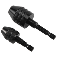 -SPOR 2Pcs Hex Shank Keyless Drill Chuck, Screwdriver Converter Drill Adapter Quick Change Drill Bits Tool(0.6-8Mm, 0.3-3.6Mm)
