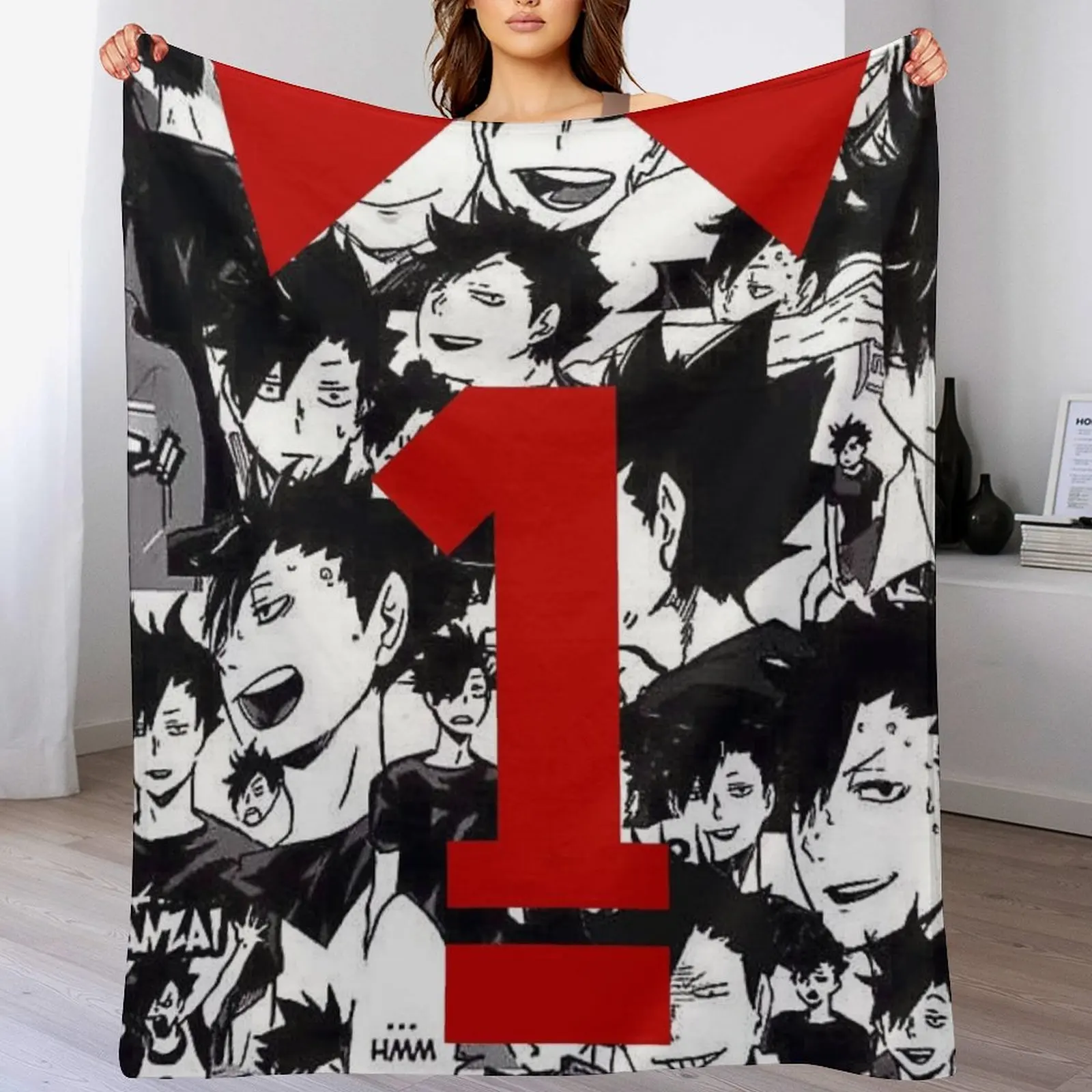 

kuroo jersey collage Throw Blanket decorative Sofa Throw Summer Beddings Quilt Blankets