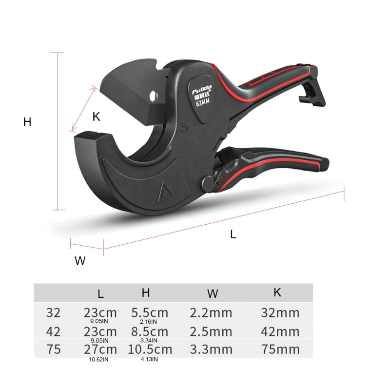 Ratschen-Rohrschneider für Hausreparaturen, Klempner, PVC-Ratschenschneider