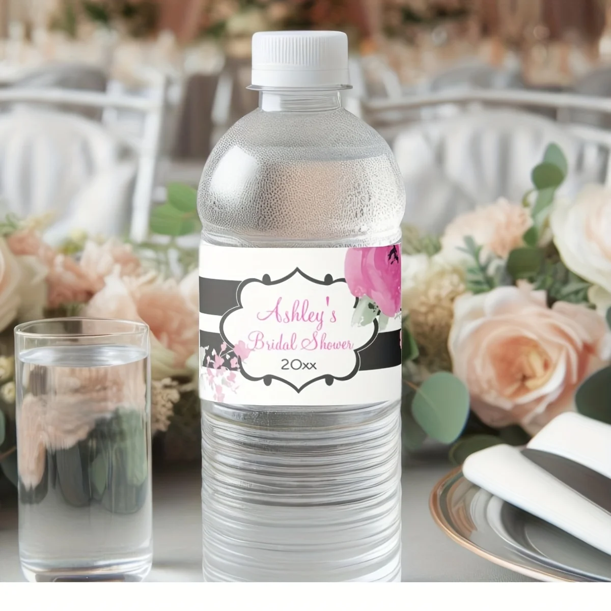 مخصص 30 قطعة عيد ميلاد التعميد الزفاف الاحتفال التسمية شخصية زجاجة التسمية ملصق مخصص اسم النص ملصق