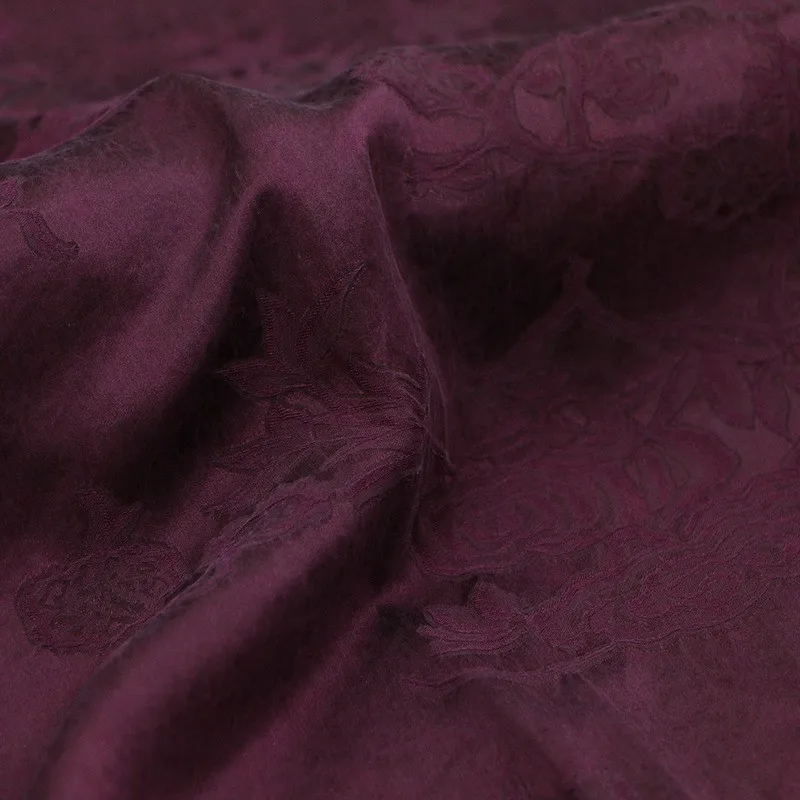 

Plain satin turtle-patterned gauze silk jacquard fabric ramie
