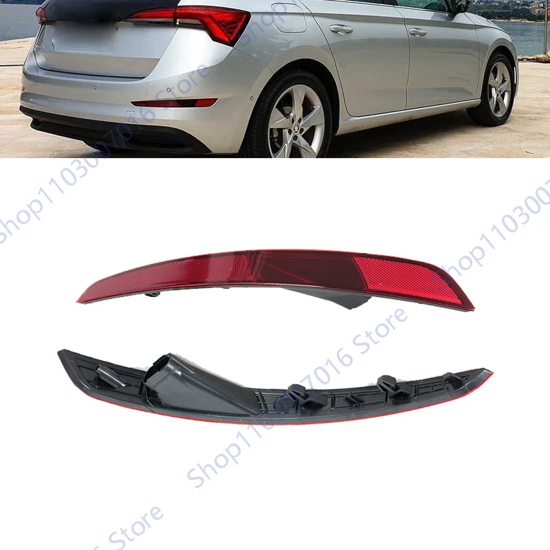 

Для Skoda Scala 2019-2024: задний светоотражатель, фонарь заднего бампера, стоп-сигнал, отражатель 657945701A