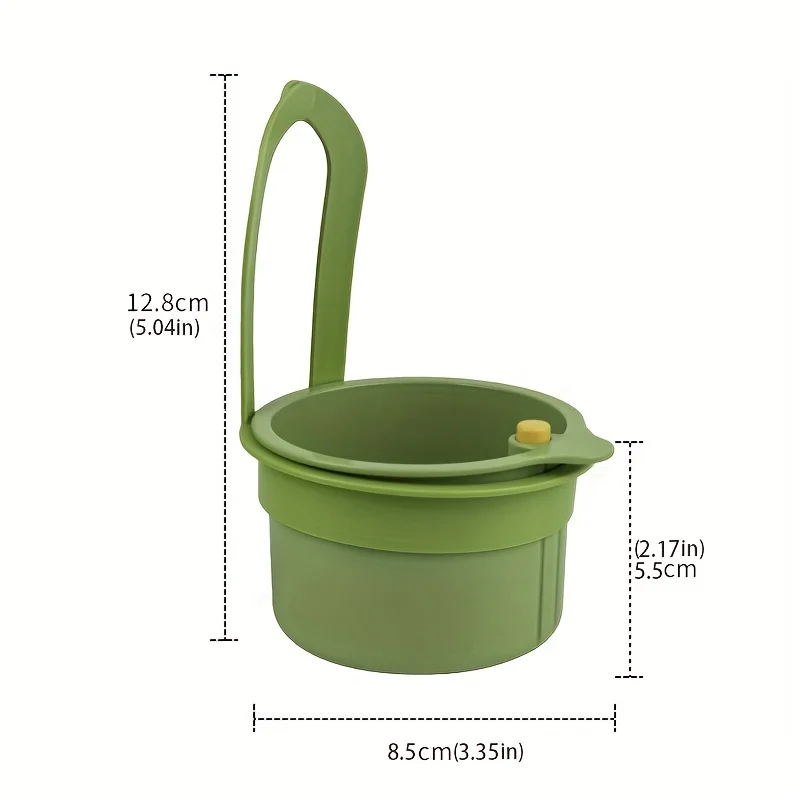 Press-type hand-free draining basket, food residue filtering basket, hanging sink draining basket view 3