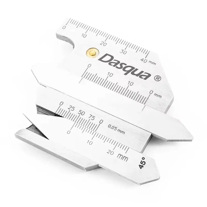 Hot Sale Dasqua High Quality Bridge Boilers Welding Gauge Fillet Weld Throat Gauge Weld Inspection Gauge Measuring Tool