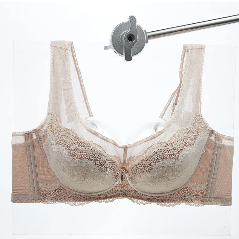 بالإضافة إلى حجم Underwire الصدرية مريحة الأزهار الدانتيل الأشرطة واسعة قابل للتعديل الصدرية غير مبطن التغطية الكاملة عالية دعم دفع ما يصل الصدرية